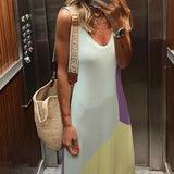 Women Dress Summer Loose Bohemian Midi Strap Dress