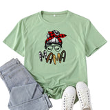 Boy Mama T Shirt Mama Leopard Print T-shirt