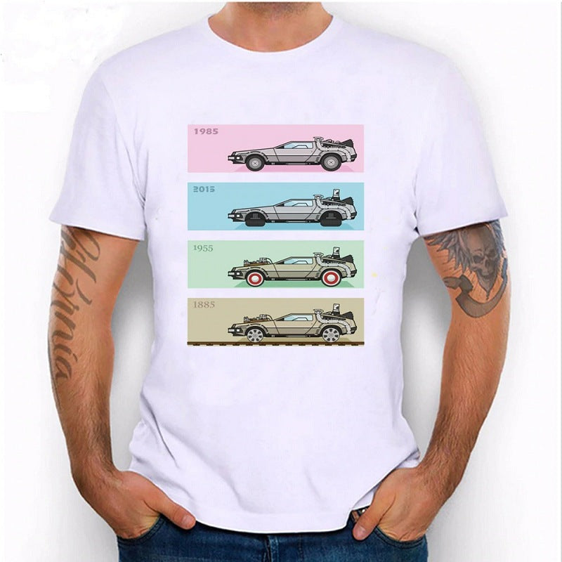 Back to the Future Costume T-shirt Printed Cotton T-shirt