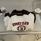 Harvard Sweatshirt Towel Embroidery American Football Letter Embroidered Pullover Sweatshirt