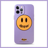 justin b drew phone case Drew Phone Case Female Apple 12 Couple 11 Smiley Face XR