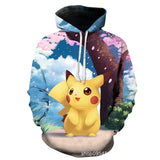 Men and Women Pokemon Pikachu Coat Pokemon 3D Digital Printing