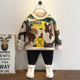 Toddler Boys Sweater Boys Spring Clothing Camouflage Sweater