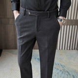 Men Trousers Business Slim Casual Pants
