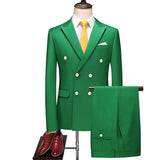 Double Brewed Seersucker Suit Men's Three-Piece Suit