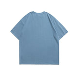 Men T Shirt Summer Casual Tops Men's Clothes Summer Wear Vintage Men's round Neck Short Sleeve Casual Loose Astronaut Printed T-shirt