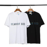 Fog T Shirt Fashion Brand Letter Men and Women Casual Short Sleeve Fear Of God