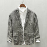 Mens Linen Suits Linen Casual Suit Jacket
