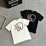 Human Made T-Shirt Polar Bear Slub Cotton Couple T-shirt