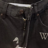 Off White Winter Pants Spring/Summer Printed Casual Jeans for Men