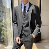 Seersucker Suit Set Three-Piece Set