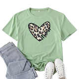 Boy Mama T Shirt Leopard Print Love Mama Printed T-shirt