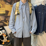 Denim Shirts Men's Loose Shirt Coat