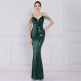 Sequin Evening Dress Sequined Fishtail Formal Dress