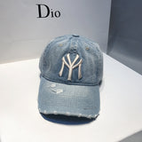 La 59fifty Hats Letter Baseball Cap Female Cowboy Hat Soft Peaked Cap