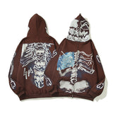 Skull Hoodie Travis Scott 3D Sweater Printed Skull Hoodie