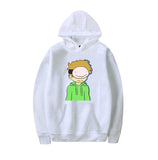 Dreamwastaken Men's Novelty Hoodies Dream Merch Shirt Cartoon Print Sweatshirt Casual Loose-Fitting Hoodie Outerwear Shirt
