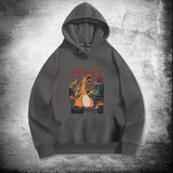 Men and Women Pokemon Pikachu Hoodie Loose Hoodie Coat