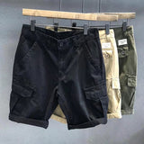 Summer Men Shorts Multi-Pocket Workwear Shorts