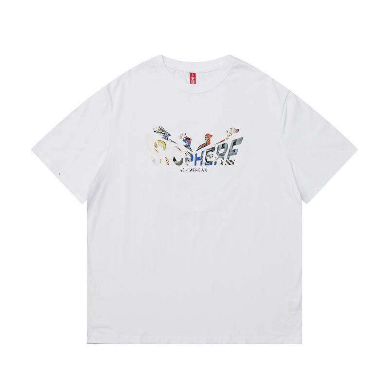 Men T Shirt Summer Casual Tops Men's Clothes Summer Wear Vintage Men's round Neck Short Sleeve Casual Loose Letter Flash Printed T-shirt