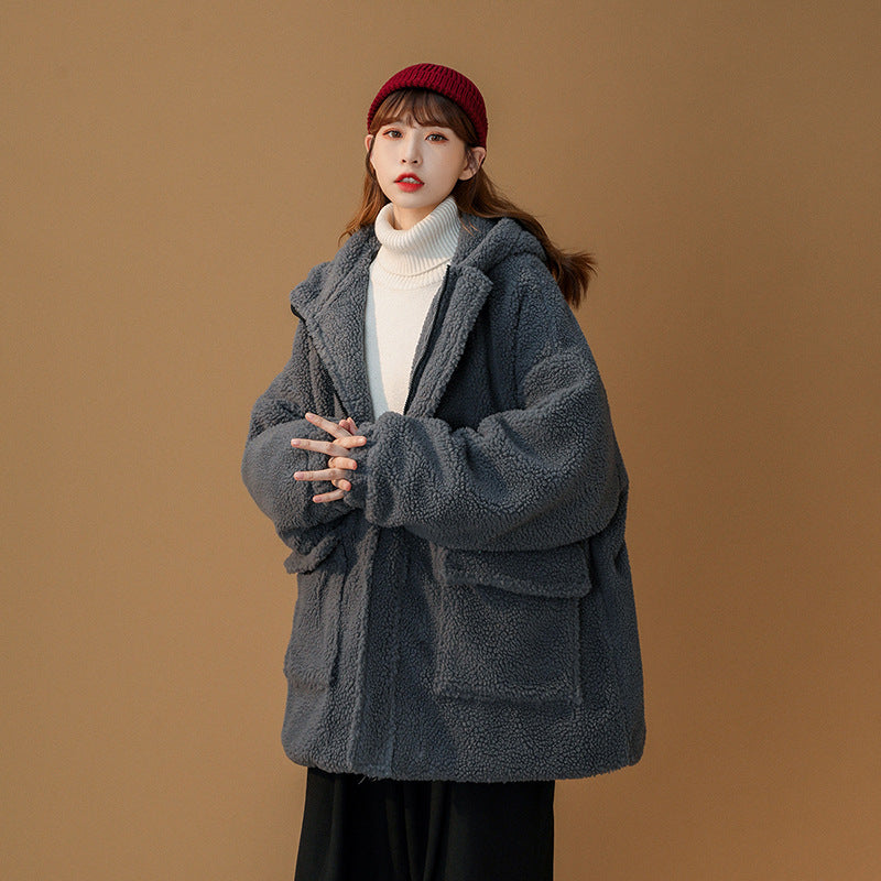 Men's Autumn Winter Coat Polar Fleece Cotton-Padded Coat