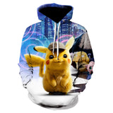 Men and Women Pokemon Pikachu Coat Autumn Couple Anime Sweater 3D Printing