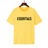 Fear Of God Fog T Shirt Essentials Double Line Letter Loose High Street Short Sleeve T-shirt For Men
