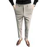Men Trousers Casual Suit Pants
