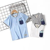 Children Boy Polo Shirts Summer Boys' Short-Sleeved T-shirt