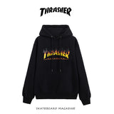 Thrasher Hoodie Autumn and Winter Printing Men and Women Couple Hooded