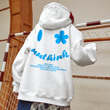 Smiley Face Hoodie Loose Sweater Men's Large Size Coat Autumn