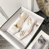 Nude Block Heel Sandals