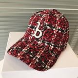 Yankee Baseball Cap Autumn and Winter Woolen Peaked Cap Women's Baseball Cap