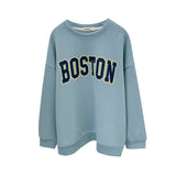 Diana Harvard Sweatshirt Gray Printing Women's round-Neck Sweatshirt