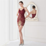 Sequin Evening Dress Sequin Short Party Gathering Dress