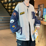 Corduroy Patch Jacket Baseball Uniform Men's Loose Stitching