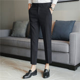 Men Trousers Suit Pants Thin Casual Pants