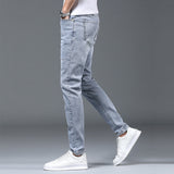 Men Trousers Elastic Jeans