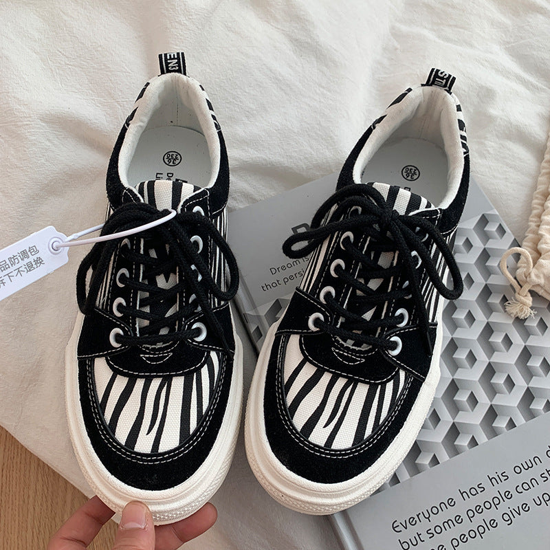 Cow Print Hey Dude Shoes Zebra Print Casual Sneakers Women's Casual Breathable Canvas Shoes