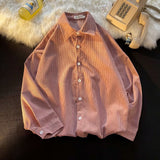 Corduroy Patch Jacket Autumn Corduroy Coat Women's Shirt Trendy Loose