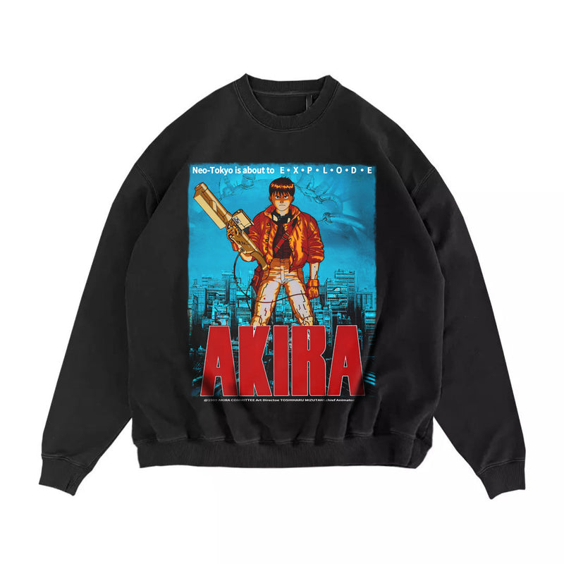 Akira Sweatshirt Vintage Manakira Joint Name Otomo Katsuhiro Sweater Oversize
