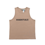 Fog Essentials Vest Fear Of God Essentials Letter Vest Men and Women Fog Couple T-shirt