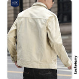 Corduroy Patch Jacket Men's Spring and Autumn Corduroy Slim Fit