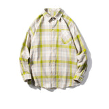 Men's Shirts Plaid Shirt Casual Loose plus Size
