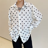 Men's Shirts Autumn Men's Shirt Fashion Retro Casual Top Shirt