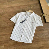 Tommy T Shirts Tommy Embroidered Striped Short Sleeve Shirt Summer