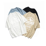 Men's T-shirt Summer Vintage Printed Short Sleeve T-shirt Men's Loose round Neck Half Sleeve Top Men