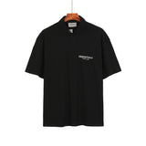 Essentials Polo Shirt High Street Fog Fear of God Essential Double Line Letter Lapel T-shirt