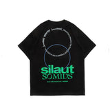 Men T Shirt Summer Casual Tops Men's Clothes Summer Wear Retro Men's round Neck Short Sleeve Casual Loose Letter Circle T-shirt