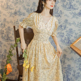Women cottagecore Dress Summer Gentle